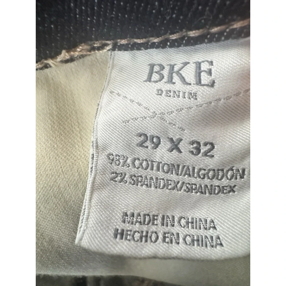 BKE Payton Universal Fit Stretch Blue Jeans Straight Womens Mid Rise 29x32 - Picture 6 of 7
